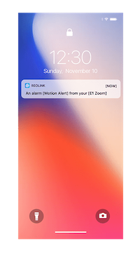 Notificare trimisa de camera de supraveghere pe telefonul mobil